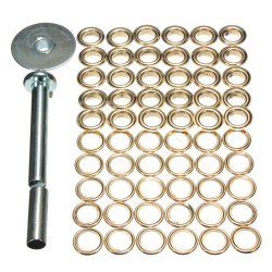 63pcs Tarpaulin Buckle Corn Deduction Canvas Ring Repair Tool Kit 63pcs Tarpaulin Buckle Corn Deduction Canvas Ring Repair Tool Kit
