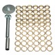 63pcs Tarpaulin Buckle Corn Deduction Canvas Ring Repair Tool Kit