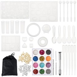 83x Silicone Resin Casting Mold Tool Sets Kit DIY Pendant Jewelry Bracelet Making 83x Silicone Resin Casting Mold Tool Sets Kit DIY Pendant Jewelry Bracelet Making