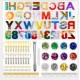 Alphanumeric Crystal Drop Pendant Mirror Silicone Mold DIY Epoxy Key Pendant Tool Set