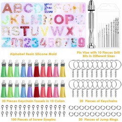 Alphanumeric Crystal Drop Pendant Mirror Silicone Mold DIY Epoxy Key Pendant Tool Set Alphanumeric Crystal Drop Pendant Mirror Silicone Mold DIY Epoxy Key Pendant Tool Set