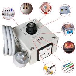 4000W AC 220V Variable Voltage Controller for Fan Speed Motor Temperature Dimmer 4000W AC 220V Variable Voltage Controller for Fan Speed Motor Temperature Dimmer