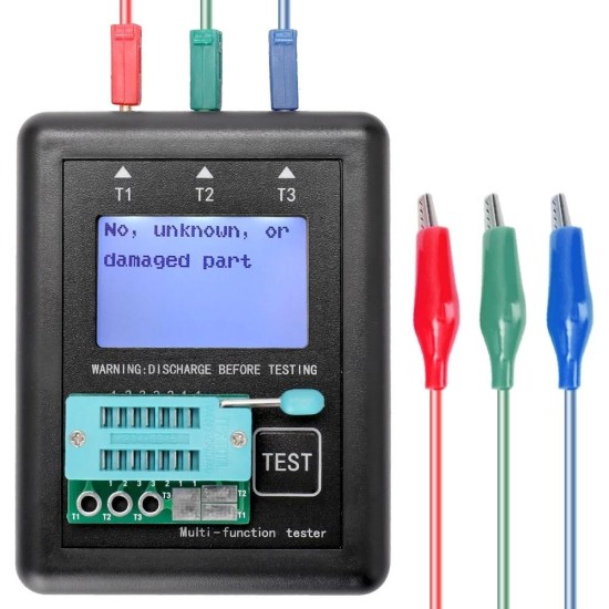 M328 Diode Triode Capacitor Resistor Transistor Tester ESR Meter Multi-Function Tester with Test Board