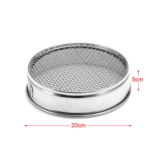 4-100 Mesh 4.75-0.15mm Aperture Lab Standard Test Sieve Stainless Steel Dia20cm