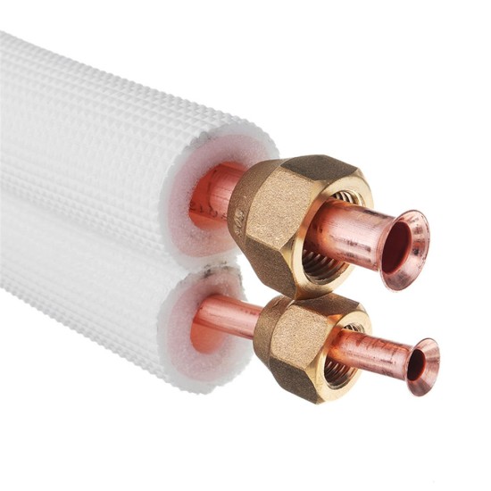4m 13FT Insulated Copper Pipe Air Conditioner Exhaust Hose Tube Insulate Copper Aluminum Pipe Split Line Wire