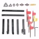 7pcs 12mm Shank Lathe Turning Tool Holder Boring Bar with 7pcs Carbide Insert and Wrench