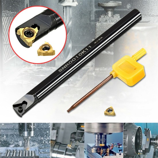 SNR0010K11 Internal Lathe Threading Boring Turning Tool with 11IR AG60 Blade for CNC Machine