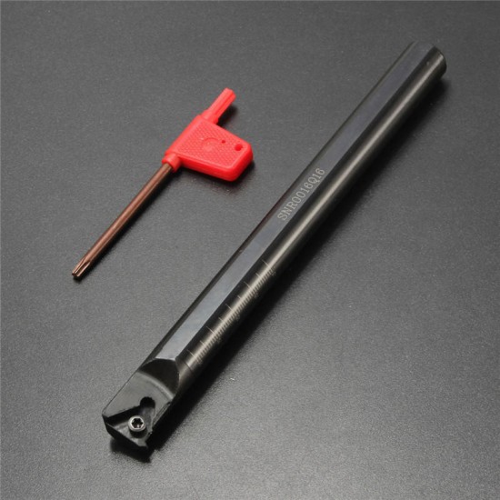 SNR0016Q16 16x180mm Internal Lathe Threading Boring Turning Tool Holder with Wrench