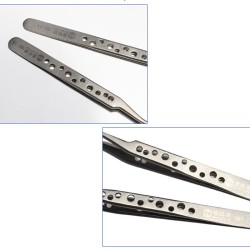 High Precision Tweezer Stainless Steel Elbow Tip With Cooling Hole Phone Repair Tool High Precision Tweezer Stainless Steel Elbow Tip With Cooling Hole Phone Repair Tool