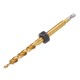 9.5mm Twist Step Drill Bit 3/8inch Round/Hex Shank Drill for Woodworking Pocket Hole Jig