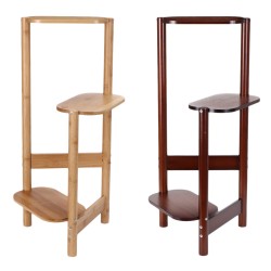 3-Tier Corner Wooden Plant Stand Garden Flower Pot Holder Display Rack Shelves 3-Tier Corner Wooden Plant Stand Garden Flower Pot Holder Display Rack Shelves