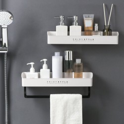 Bathroom Shelf Wall Mounted Shampoo Shower Holder Kitchen Storage Rack Kitchen Bathroom Shelf Wall Mounted Shampoo Shower Holder Kitchen Storage Rack Kitchen
