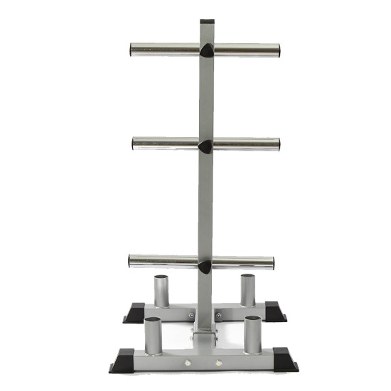 Bumper Weight Plate Storage Tree Rack Olympic Barbell Bar Stand Holder Organizer