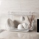 Dish Drainer Kitchen Drying Drain Shelf Sink Holder Cup Bowl Storage Home Basket Stand