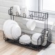 Dish Drainer Kitchen Drying Drain Shelf Sink Holder Cup Bowl Storage Home Basket Stand