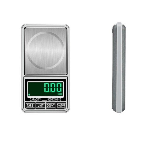 Mini Green Backling 0.01g Pocket Digital Scales for Gold Bijoux Sterling Jewelry Weight Balance Gram Electronic Scale