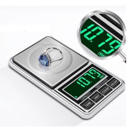 Mini Green Backling 0.01g Pocket Digital Scales for Gold Bijoux Sterling Jewelry Weight Balance Gram Electronic Scale Mini Green Backling 0.01g Pocket Digital Scales for Gold Bijoux Sterling Jewelry Weight Balance Gram Electronic Scale