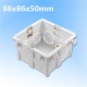 86x86mm Wall Plate Box Universal White Socket Switch Back Cassette