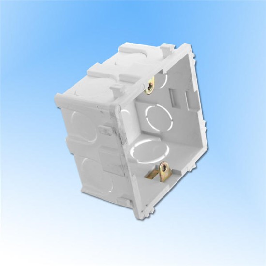 86x86mm Wall Plate Box Universal White Socket Switch Back Cassette