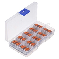 ET15 20Pcs 2 Pin Spring Terminal Block Electric Cable Wire Connector ET15 20Pcs 2 Pin Spring Terminal Block Electric Cable Wire Connector