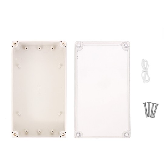 Plastic Waterproof Electronic Project Box Clear Cover Electronic Project Case 158*90*60mm