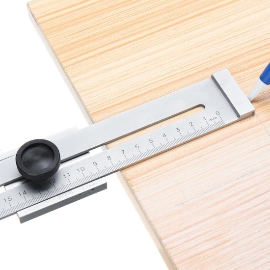 200mm/250mm/300mm Scribing Tool Screw Cutting Marking Gauge Mark Scraper Tool For Woodworking Measuring Ruler
