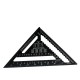 Angle Ruler 7/12 inch Metric Aluminum Alloy Triangular Measuring Ruler Woodwork Speed Square Triangle Angle Protractor