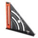 6 Inch Extendable Multifunctional Folding Triangle Ruler Carpenter Square with Base Precision Goniometer Multi-angle Measurement Woodworking Tools