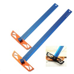 300/400mm Adjustable Angle Woodworking T Ruler Hole Positioning Crossed Marking Gauge Scriber Measuring Tool 300/400mm Adjustable Angle Woodworking T Ruler Hole Positioning Crossed Marking Gauge Scriber Measuring Tool