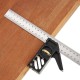 Adjustable 300mm Aluminum Alloy Combination Square 45 90 Degree Angle Scriber Steel Ruler Woodworking Line Locator Ruler DIY Carpenter Measuring Tool