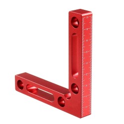 Upgrade Aluminium Alloy 90° 120x120mm Precision Clamping Square Woodworking L-Shaped Auxiliary Fixture Machinist Positioning Right Angle Measure Upgrade Aluminium Alloy 90° 120x120mm Precision Clamping Square Woodworking L-Shaped Auxiliary Fixture Machinist Positioning Right Angle Measure