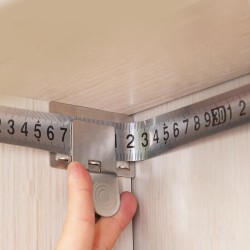 Metal Tape Measure Clip Holder Accurate Woodworking Positioning Clamp Wood Measure Locating Tools