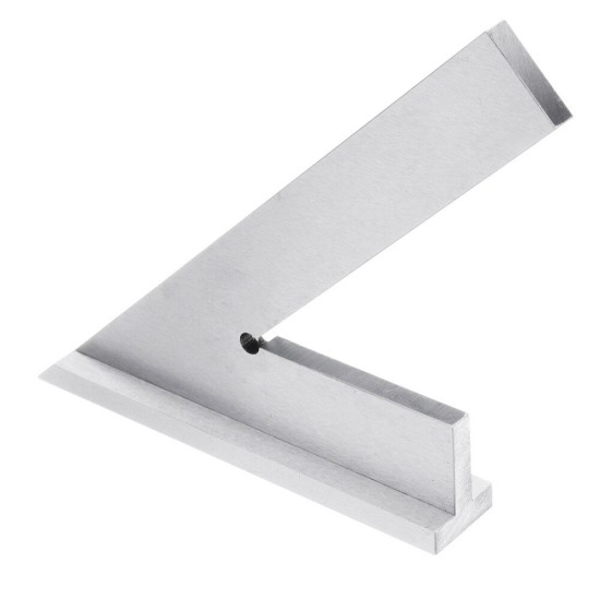 Stainless Steel 45 Degree Miter Angle Corner Ruler Wide Base Gauge Woodworking Measuring Tools