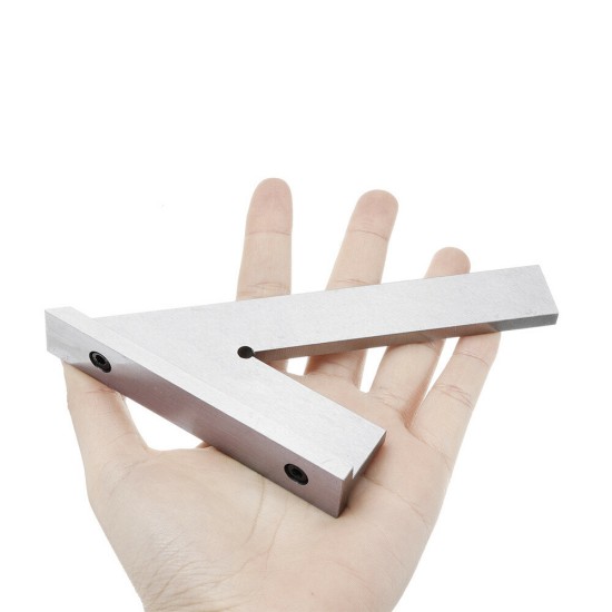 Stainless Steel 45 Degree Miter Angle Corner Ruler Wide Base Gauge Woodworking Measuring Tools