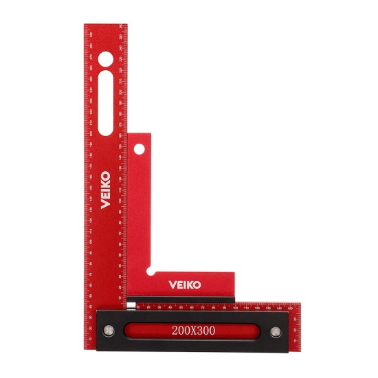 Aluminum Alloy 150X100MM 90 Degree Right Angle Ruler With Solid Wide Base Check Tool Verticality Accurately