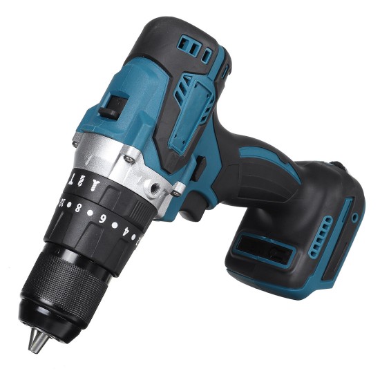 13mm Chuck Brushless Cordless Electric Impact Drill Hammer Screwdriver For Makita 18V Battery