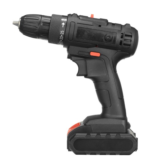 21V 2 Speed Household Lithium Battery Cordless Drill Driver Power Drill Electric Drill With Battery
