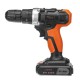 21V 4000mAh Li-ion Cordless Electric Impact Drill 18+3 Clutches 2 Speed Power Drills With 2 Batteries