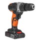 21V 4000mAh Li-ion Cordless Electric Impact Drill 18+3 Clutches 2 Speed Power Drills With 2 Batteries