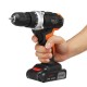 21V 4000mAh Li-ion Cordless Electric Impact Drill 18+3 Clutches 2 Speed Power Drills With 2 Batteries