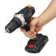 21V 4000mAh Li-ion Cordless Electric Impact Drill 18+3 Clutches 2 Speed Power Drills With 2 Batteries