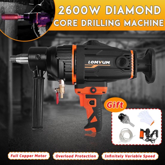 2600W 220V 1800 rpm Diamond Core Hole Puncher Drilling Machine Infinitely Variable Speed/ 4 Styles