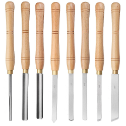 High Speed Steel Lathe Chisel Wood Turning Tool with Wood Handle Woodworking Tool High Speed Steel Lathe Chisel Wood Turning Tool with Wood Handle Woodworking Tool