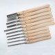 High Speed Steel Lathe Chisel Wood Turning Tool with Wood Handle Woodworking Tool