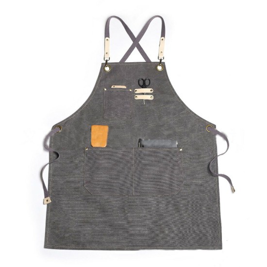 Sleeveless Apron Waterproof Woodworking Anti-fouling Polyester Apron For DIY Woodworking Enthusiast