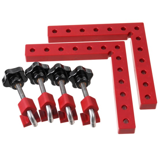 120mm 160mm Woodworking Right Angle Positioning Clamp Woodworking Square Positioning Fastening Tools Corner Ruler