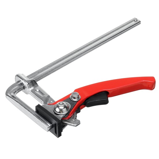 200mm Guide Rail F Clamp Ratchet F Clamp Manual Quick Fix Clamp Quick Clamping Tool for MFT Table and Guide Rail System Woodworking DIY Hand Tool