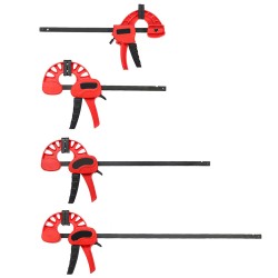 4/6/12/18 Inch Plastic F Clamp Heavy Duty Holder Quick Release Parallel Wood Tool 4/6/12/18 Inch Plastic F Clamp Heavy Duty Holder Quick Release Parallel Wood Tool