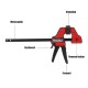 4/6/12/18 Inch Plastic F Clamp Heavy Duty Holder Quick Release Parallel Wood Tool Woodworking Clamp