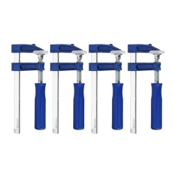 4pcs Woodworking F Clamp Adjustable Wooden Vise Grip Fixed Locking Tools 50-120mm 4pcs Woodworking F Clamp Adjustable Wooden Vise Grip Fixed Locking Tools 50-120mm